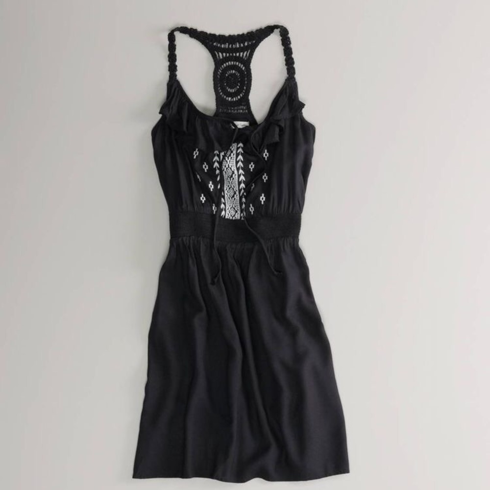 American Eagle Black Boho Dress
